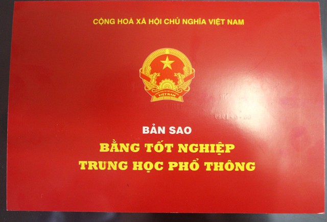 
Bằng tốt nghiệp THPT (bản sao) của bà P. được Sở GD&ĐT tỉnh Hải Dương cấp lại ngày 10/8/2018. Ảnh: Đ.Tùy
