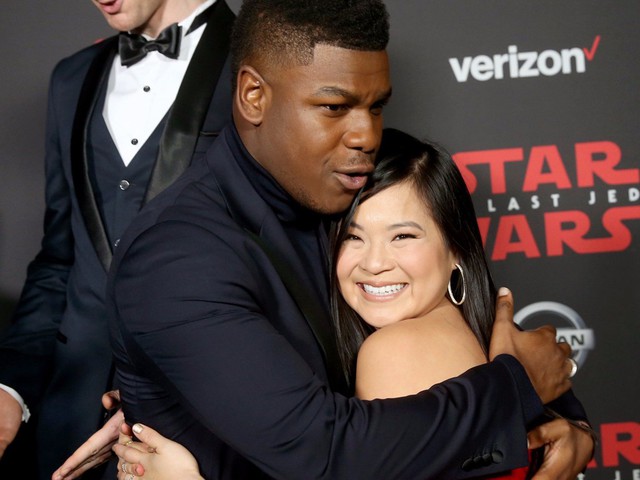 Kelly Marie Tran và John Boyega, bạn diễn trong Star Wars, đều từng là nạn nhân bị fan lâu năm của loạt phim bắt nạt. Ảnh: Getty Images.