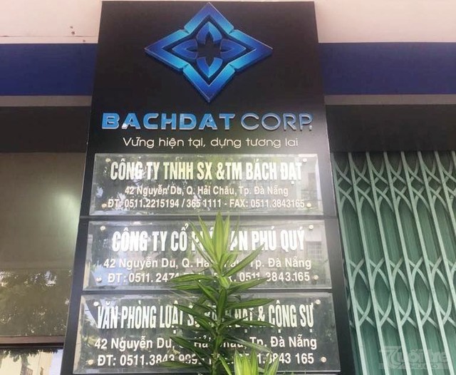 
Trụ sở Công ty Bách Đạt tại 42 Nguyễn Du, quận Hải Châu, TP. Đà Nẵng
