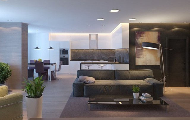 Như thường lệ ghế sofa chính là nhân vật trung tâm trong căn hộ dù căn hộ đó đang theo đuổi phong cách nào.