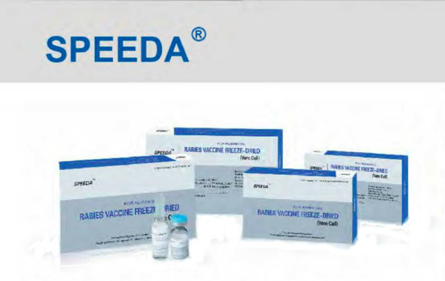 
Vaccine phòng bệnh dại Speeda được sản xuất tại Trung Quốc, được cấp số đăng ký và lưu hành tại Việt Nam.
