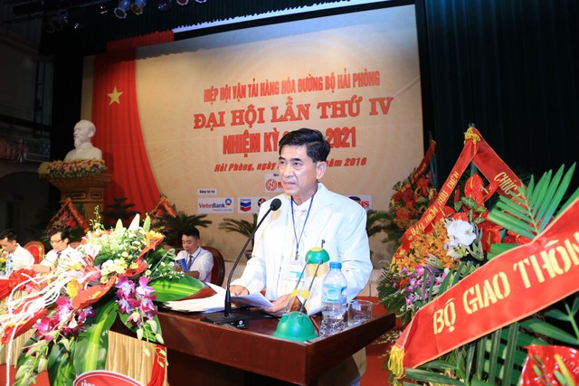 
Ông Lê Văn Tiến (Chủ tịch Hiệp hội Vận tải hàng hóa đường bộ Hải Phòng).
