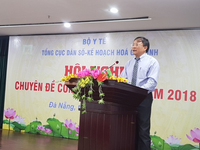 Ông Nguyễn Doãn Tú - Tổng cục trưởng Tổng cục DS-KHHGĐ phát biểu tại hội nghị. Ảnh: PV