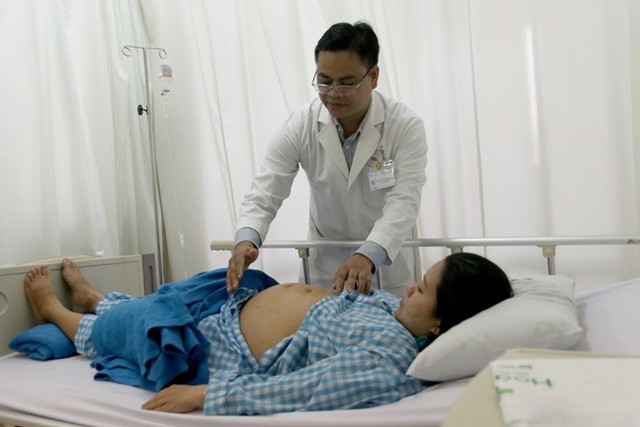 Sau khi mổ ruột thừa, sức khỏe bệnh nhân và thai nhi đã ổn định. Ảnh: BVCC.