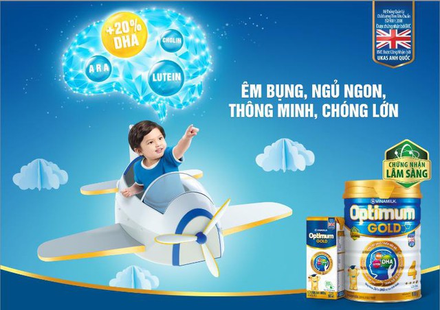 Thực phẩm bổ sung: Sản phẩm dinh dưỡng nhãn hiệu Optimum Gold 4, Sữa uống dinh dưỡng Optimum Gold