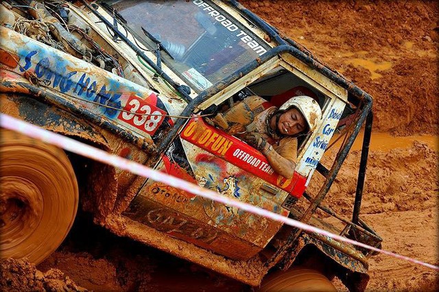 Anh Vinh trong một lần offroad. Ảnh: NVCC