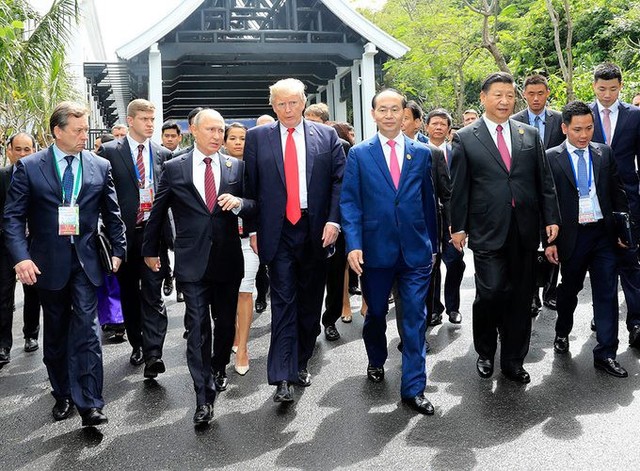 
Chủ tịch nước Trần Đại Quang tham dự Diễn đàn Hợp tác Kinh tế châu Á - Thái Bình Dương (APEC) ở Đà Nẵng vào tháng 11 năm ngoái. Ảnh: TTXVN
