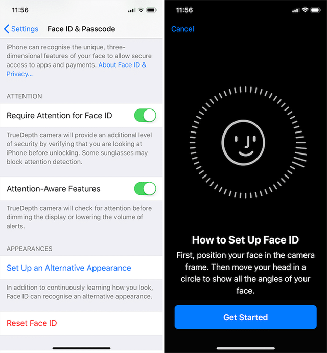 
Bạn đã có thể thêm khuôn mặt thứ 2 cho Face ID trên iPhone mới. Ảnh chụp màn hình
