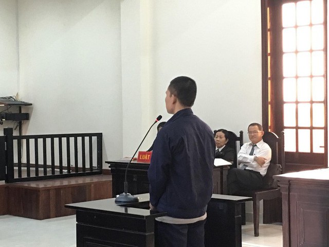 Bị cáo Danh Minh Thành tại tòa sơ thẩm.