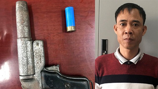 
Nghi can Hoàng Mạnh Ơn cùng tang vật
