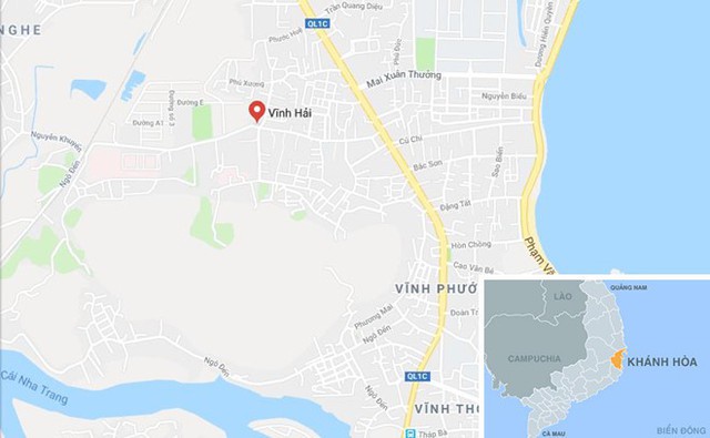 Phường Vĩnh Hải, nơi xả ra vụ án. Ảnh: Google Maps.