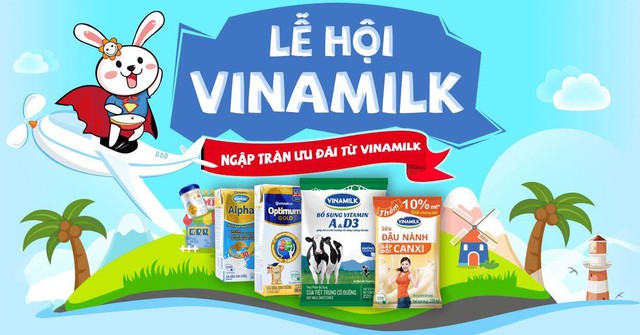 Chương trình khuyến mãi “Lễ hội Vinamilk” do VuiVui.com và Vinamilk phối hợp triển khai