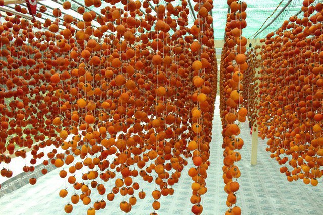 Trong các buổi trà đạo, hồng treo gió là món không thể thiếu. Quả hồng ngọt, dẻo uống cùng trà quả thực vô cùng xứng hợp. Bởi làm kì công nên giá cả của món hồng này không hề rẻ. Ở Việt Nam, một hộp hồng treo gió 15 quả có giá khoảng 1 triệu đồng.
