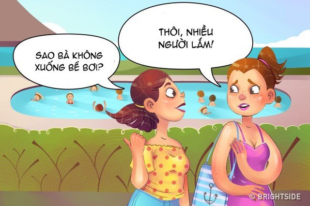 5. Gh&eacute;t chỗ đ&ocirc;ng người: Bạn kh&ocirc;ng thể chịu đựng việc phải chung đụng với nhiều người. V&igrave; thế, bạn thường n&eacute; tr&aacute;nh nếu c&oacute; lời mời n&agrave;o rủ đến đ&oacute;.