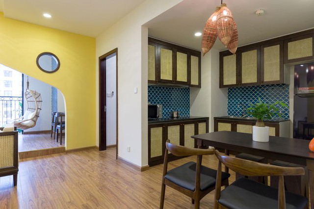 Phong cách này được áp dụng cho mọi không gian trong nhà, từ chỗ tiếp khách tới khu nấu nướng.