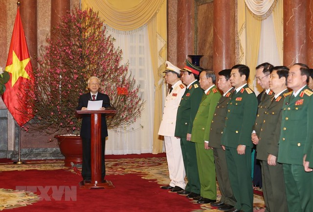 Tổng Bí thư, Chủ tịch nước Nguyễn Phú Trọng phát biểu tại buổi lễ. Ảnh TTXVN