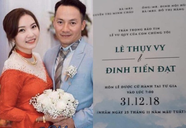 Tấm thiệp cưới mang thông tin giả khiến nhiều người nghi ngờ