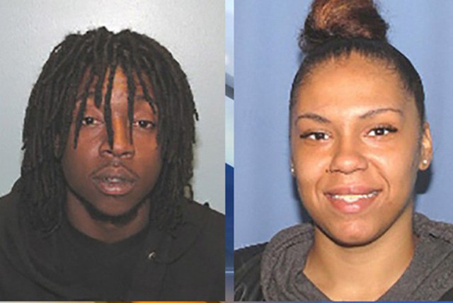 Dariaun Parker v&agrave; Tierra Williams bị bắt sau c&aacute;i chết của con g&aacute;i 2 tuổi. Ảnh: NBC4.