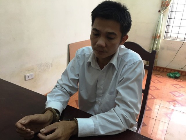 
Nguyễn Văn Quang tại cơ quan điều tra.
