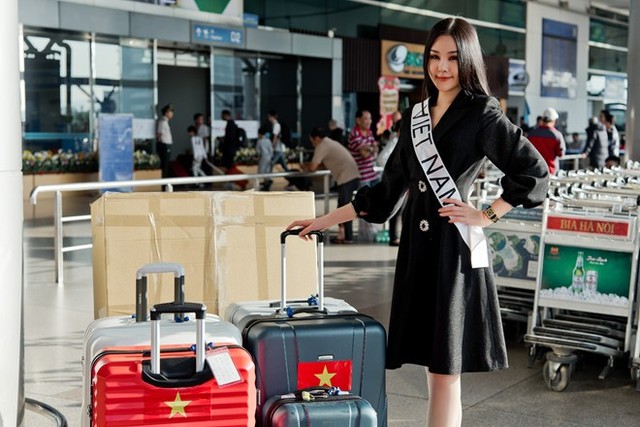 
Sáng 9.1 Lê Âu Ngân Anh đã lên đường tham dự Miss Intercontinental 2019
