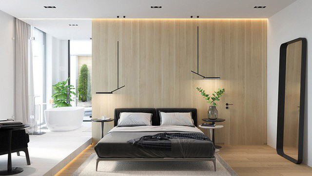 Căn hộ chung cư đẹp mỹ mãn nhờ nội thất gỗ biến tấu - Ảnh 6.