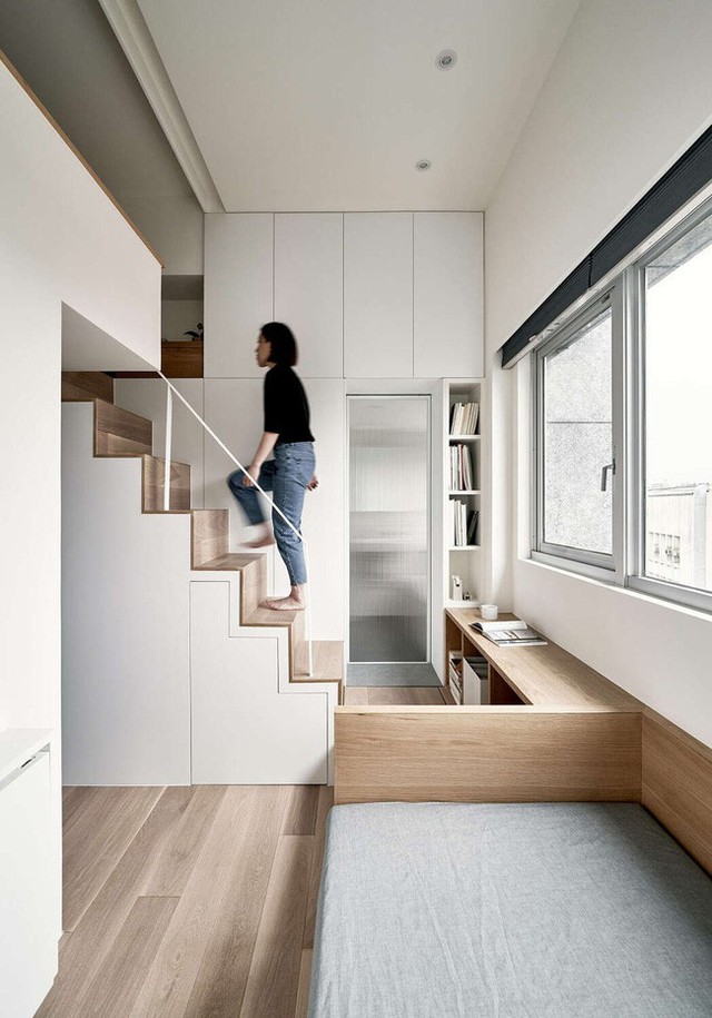 Căn hộ 22m² có cách thiết kế đỉnh cao khiến những người ở nhà rộng cũng phát thèm - Ảnh 2.