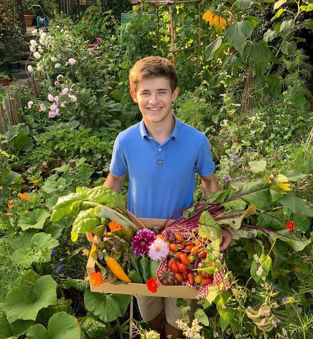 Vườn rau nhỏ tươi tốt với đủ loại rau của chàng trai 18 tuổi đam mê trồng trọt - Ảnh 1.