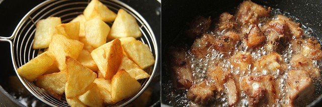 Sườn xào khoai tây - món mặn ngon cơm cho ngày thu mát trời - Ảnh 3.