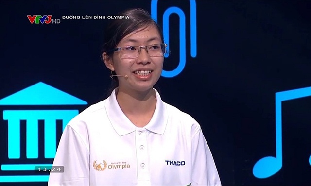 Nữ sinh điểm cao nhất Olympia vào cuộc thi quý - Ảnh 1. Nữ sinh điểm cao nhất Olympia vào cuộc thi quý - Ảnh 1.