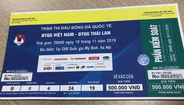 Phát hiện gần 1000 vé trận Việt Nam – Thái Lan bị làm giả trước giờ thi đấu - Ảnh 1.