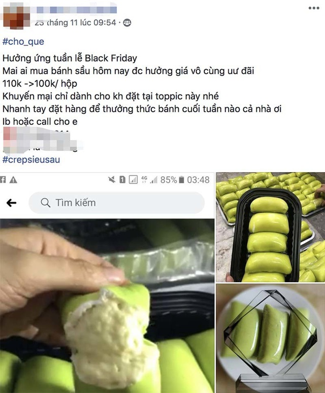 Chỉ có ở Việt Nam, hàng bánh vỉa hè tưng bừng Black Friday - Ảnh 2.