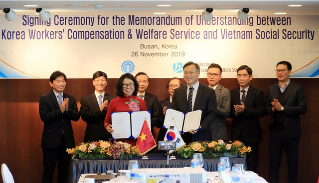BHXH Việt Nam ký kết Bản ghi nhớ hợp tác với KCOMWEL giai đoạn 2020-2025 - Ảnh 1.