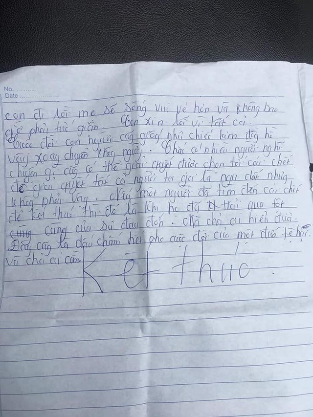 Để lại lá thư tuyệt mệnh đẫm nước mắt, nữ sinh lớp 11 ở Hà Tĩnh nghi nhảy cầu tự tử - Ảnh 3.