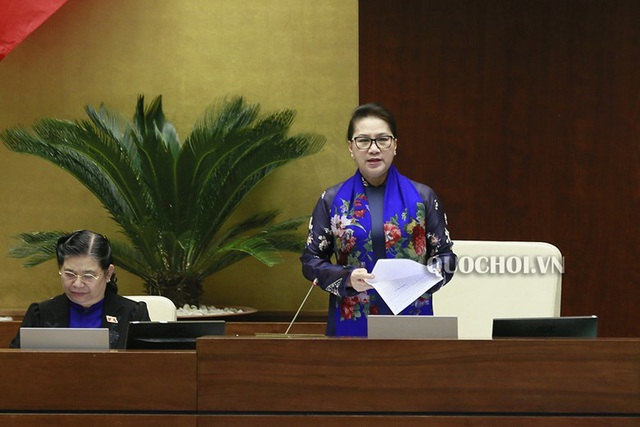 Chủ tịch Quốc hội Nguyễn Thị Kim Ngân đánh giá Bộ trưởng Nguyễn Mạnh Hùng trả lời thẳng thắn, cầu thị - Ảnh 1.
