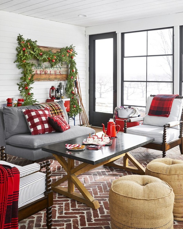 Cách giúp phòng khách nhà bạn tràn ngập không khí Giáng sinh - Ảnh 3.