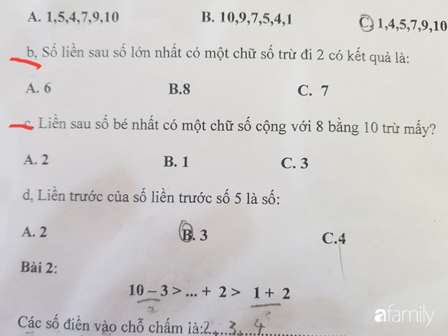 Đề kiểm tra To&aacute;n lớp 1 với nhiều c&acirc;u hỏi hại n&atilde;o, phụ huynh người đồng t&igrave;nh người phản đối gay gắt - Ảnh 2.