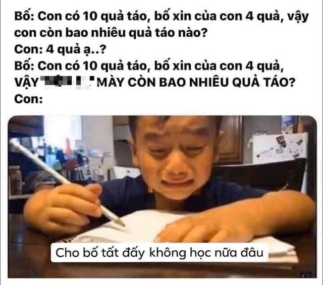 Bị bố quát vì làm mãi vẫn sai bài toán, cậu bé khóc mếu: Cho bố tất, không học nữa! - Ảnh 6.