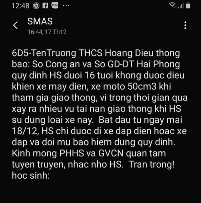 Hải Phòng: Phụ huynh tán thành quy định cấm học sinh dưới 16 tuổi đi xe máy điện - Ảnh 2.