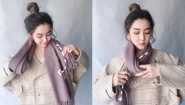 5 cách quàng khăn siêu xinh kiểu Hàn Quốc để bạn diện ngay trong ngày gió lạnh căm căm  - Ảnh 3.