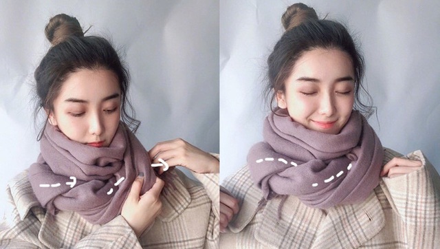 5 cách quàng khăn siêu xinh kiểu Hàn Quốc để bạn diện ngay trong ngày gió lạnh căm căm  - Ảnh 6.