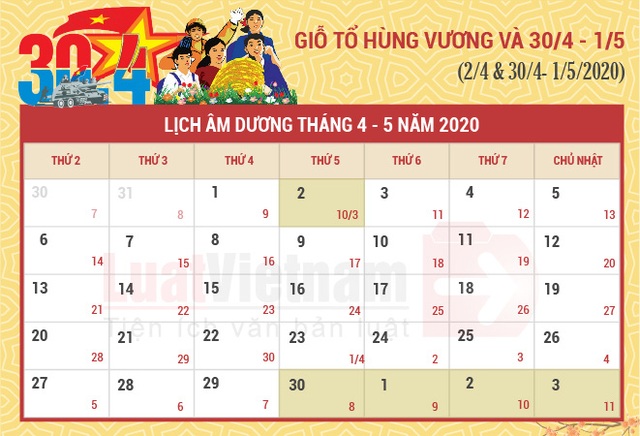 Chi tiết 14 ngày nghỉ lễ, Tết trong năm 2020 của người lao động - Ảnh 3.