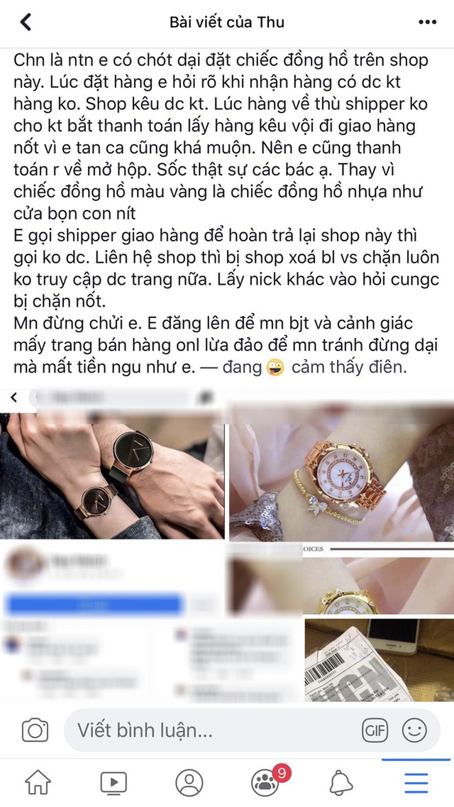 Đặt đồng hồ sang chảnh, nhận về đồng hồ nhựa, cô gái lên mạng than liền bị mắng - Ảnh 1.