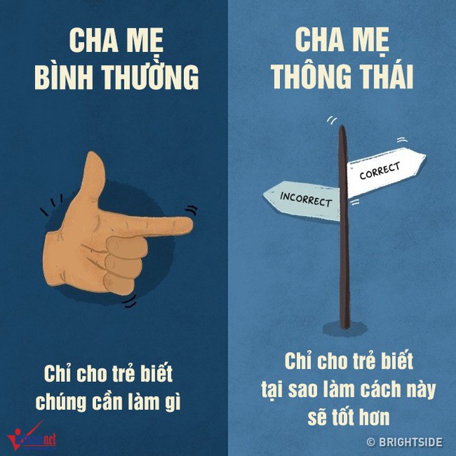 Thay vì chỉ cho con cách đi, hãy chỉ cho chúng biết tại sao lại làm cách đó sẽ tốt.