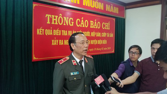 Thiếu tướng Sùng A Hồng - Giám đốc Công an tỉnh Điện Biên thông tin về vụ án.