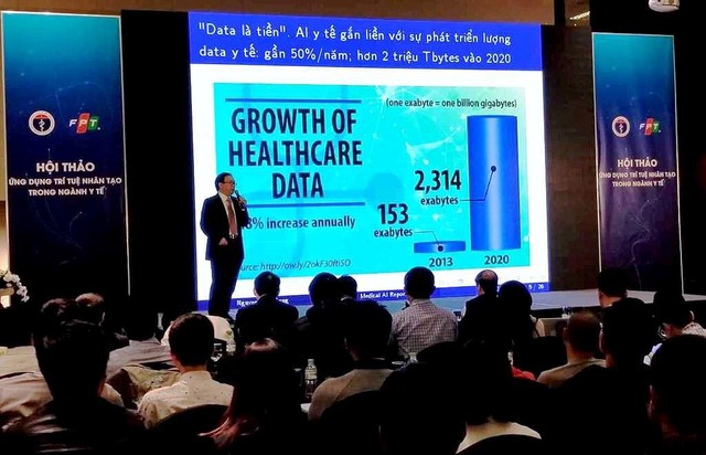 GS Nguyễn Tiến Dũng cho biết, thị trường trí tuệ nhân tạo trong y tế không ngừng tăng trưởng