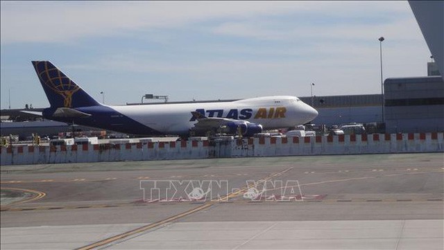 Máy bay của hãng hàng không Atlas Air tại sân bay quốc tế Los Angeles, Mỹ.