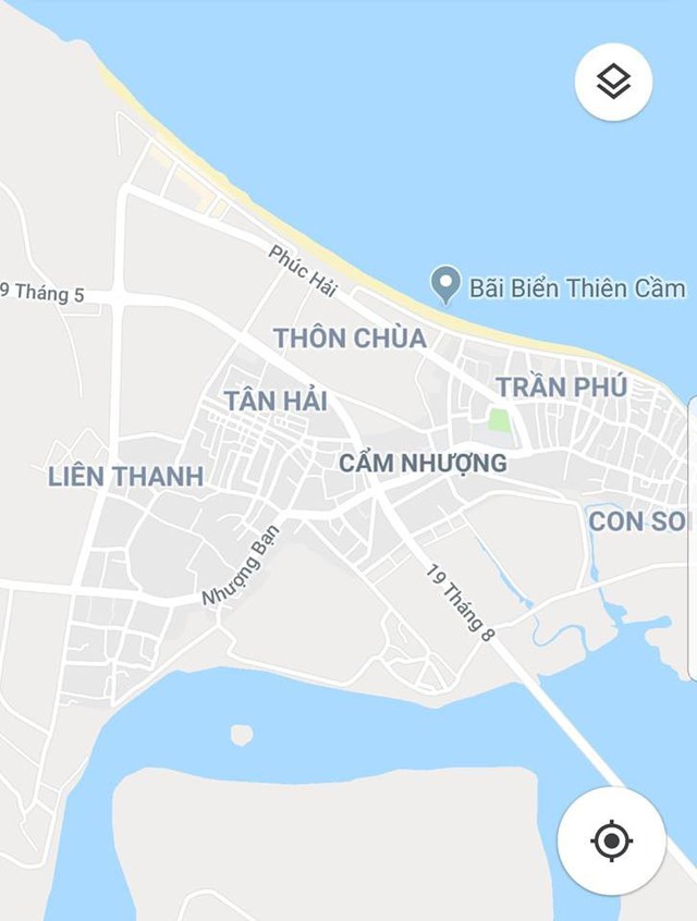 '
Bãi biển Cẩm Nhượng nơi xảy ra vụ việc. Ảnh Google Maps.
'