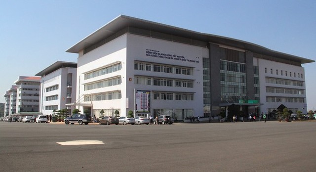 Bệnh viện Đa khoa vùng Tây Nguyên (Đắk Lắk), nơi xảy ra vụ việc 2 mẹ con tử vong trong phòng sinh. Ảnh Internet