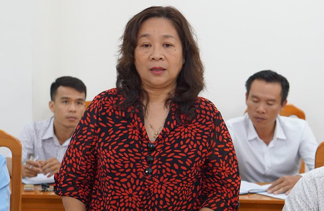 Bà Nguyễn Thị Bích Hoàn cho hay nếu cô giáo H. vi phạm đạo đức nhà giáo sẽ chuyển trường. Ảnh: Tuấn Kiệt.