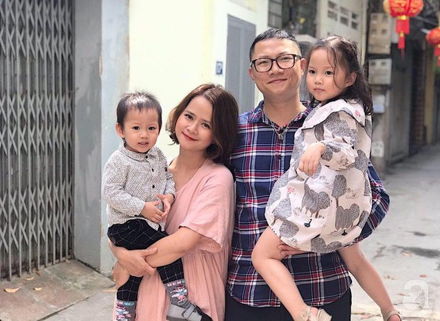 
Gia đình hạnh phúc của chị Trần Trang.
